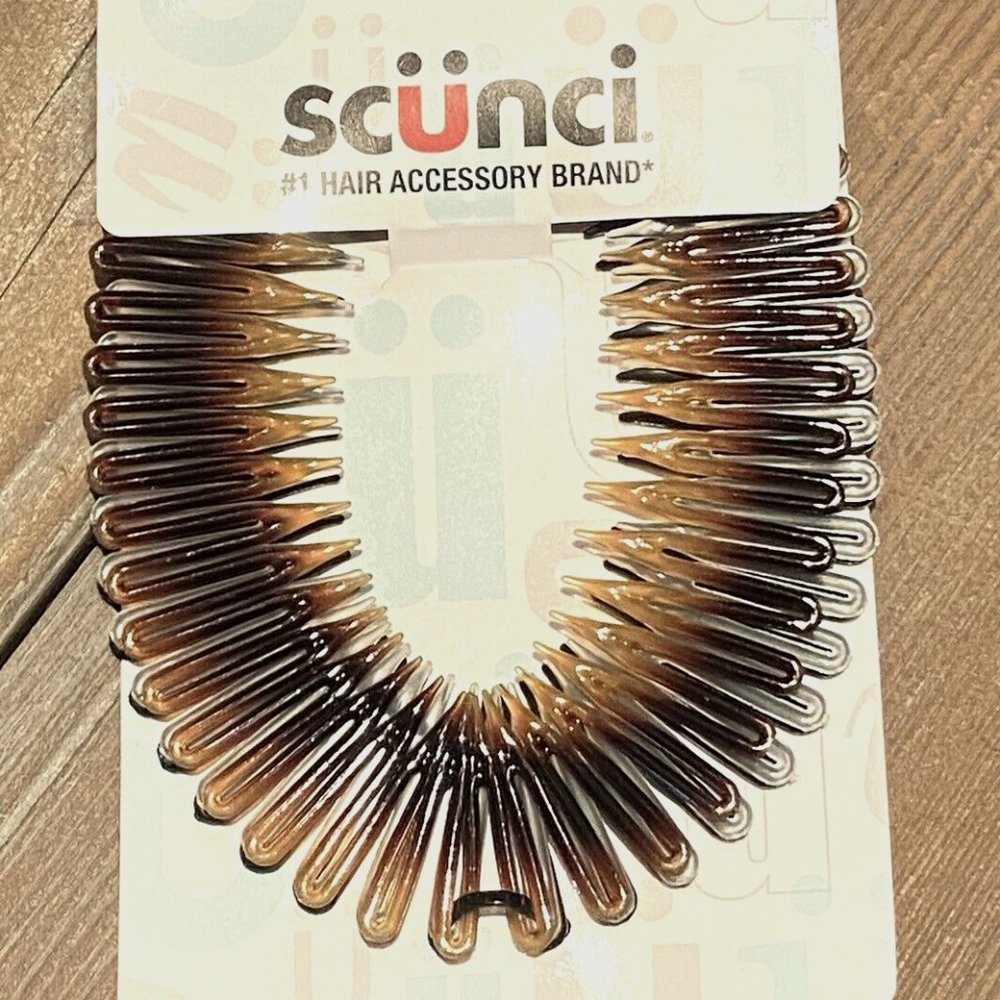 2pk Scunci Effortless Beauty Stretch Hair Comb, 6 count